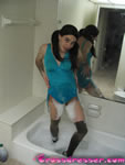 crossdresser in bath tub