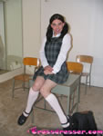 cute crossdressing schoolgirl